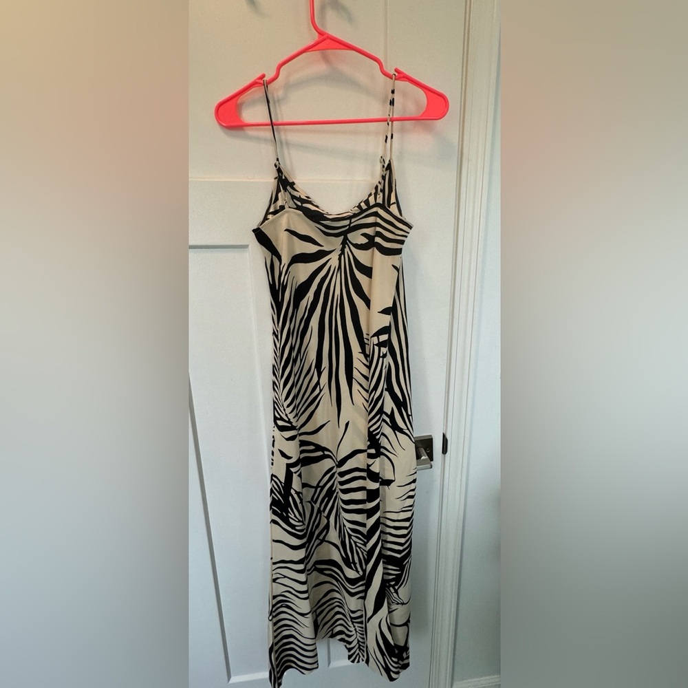 AYR - Black and cream, thin strap, maxi dress